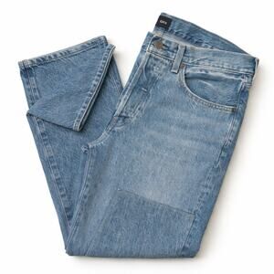 Edwin 1947 Patchwork Straight Leg Jeans Light Wash